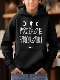 Men's Printed Hooded Sweatshirt (Option: Black-2XL)