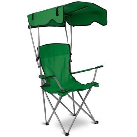 Beach Folding Lawn Outdoor Chairs With Awnings - Not Shipped On Weekends - Prohibited For Sale On The Walmart Platform (Color: Green)
